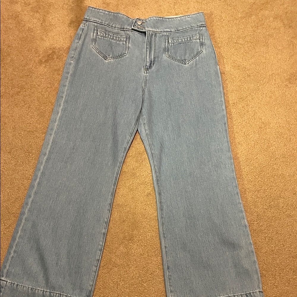 LOFT Light Blue Wide-Leg Women's Jeans